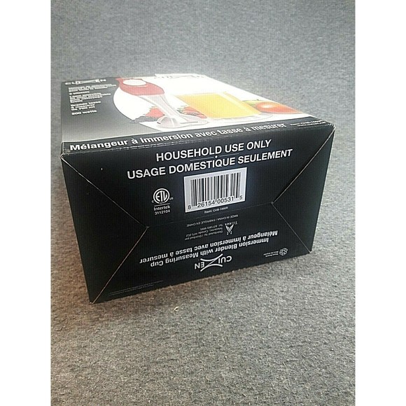 CuiZen Red Immersion Blender CHB-1000R Hand Blender Mixer 24oz Cup 2 Speeds - Picture 4 of 4